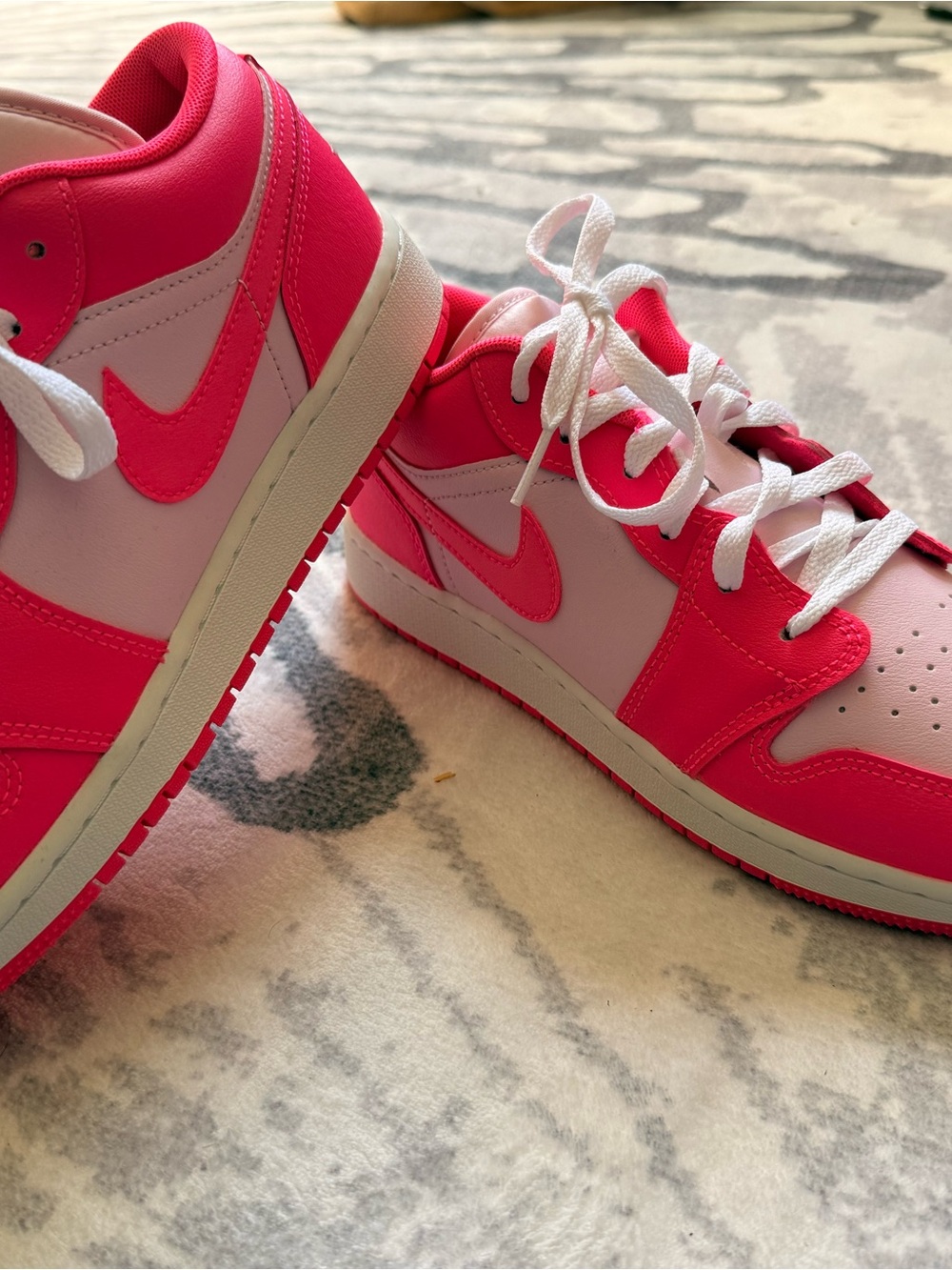 Jordan Kids' Low-Top Sneakers - Hot Pink/White